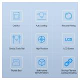 Mini 3D Printers Tina2 Basic V11, Fully Assembled and Auto Leveling 3D Printer for Beginners and Kids, Removable Magnetic Platform, High Precision Printing FDM Mini 3D Printer for Home and School Reta