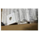 APONUO Solar Post Cap Lights 16 Pack - 4x4 5x5 6x6 Fence Post Lights, Auto On/Off, Waterproof IP64, 2-Mode (Warm/Cool White), Deck Patio Yard Solar Light for Wood & Vinyl Posts, White - Retail $120