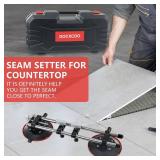 Seamless Stone Seam Setter,2 Pack Granite Seam Setter for Countertop Joining & Leveling Installation Tool for Tile, Granite, Stone, Marble, Slab(With 2 Replacement Air Pump) - Retail $120