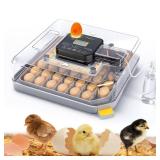 Cheeglu 48 Incubators for Hatching Eggs, Egg Incubator with Automatic Egg Turning and Humidity Control, Temp Control, Egg Candler, Auto Water Refilling, Incubator for Chicken Eggs, Duck and Quail Eggs