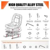 TICSEA Seat Suspension Kit Without Seat Slider for Zero Turn Lawn Mower Tractor Forklift, Compatible with Most Aftermarket Seats - Retail $140