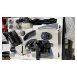 Swift SW380T 40X-2500X Research-Grade Trinocular Compound Lab Microscope with 1.3mp Camera and Software Windows and Mac Compatible and Slide - Retail $300