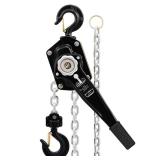 CREWORKS Lever Chain Hoist, 3 Ton 6600 lb Capacity 10 ft Manual Chain Hoist with G80 Galvanized Chain & Swivel Hooks, Heavy Duty Manual Lever Hoist for Construction Warehouse Automotive Factory - Reta