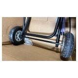 DaisyInner Heavy Duty Stacking and Banquet Chair Dolly, Holds 12 Chairs, with Oversized Rubber Wheels and Fixed Rope for Transport Easily Storage Solution, Black - Retail $148