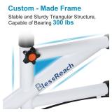 BlessReach Knee Scooter Steerable Knee Walker for Foot Injuries Compact Crutch Alternative with Dual Braking System (Green) - Retail $100