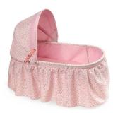 Badger Basket Folding Doll Cradle with Rosebud Fabric