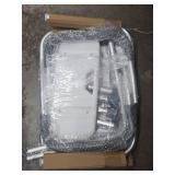 Medline Shower Bath Chair with Back and Padded Armrests  Height Adjustable  Supports up to 350 lbs.  White