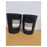 Bath Bliss 5L Iron Trash Can in Matte Black - 7.7  x 9.6, 2 Count