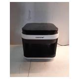 NutriChef 5.5 Liter Air Fryer - Customized Digital Electric Oil-Free Cooker with Transparent Window - White (MISSING BASKET)- Retail: $90