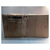 30ct - 8" White and Black Pumpkin Pail Halloween Trick-or-Treat Basket, by Way To Celebrate (11 have dents) - Retail: $60