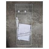 Household Essentials Rear Display Over-The-Washer Storage Shelf to Organize and Store Laundry Room Supplies  White