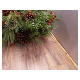 National Tree Company 20" Feel Real Colonial Hanging Basket with Pine Cones, Berries & 50 Battery-Operated Led Lights With Timer - Retail: $65