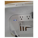 Globe Electric Cord Management Box White: Cable Organizer & Cord Hider, 5" H x 10.94" D x 5.77" W