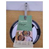 2pc Stainless Steel Ceramic Coated Nonstick Fry pan Set Dark Gray - Figmint