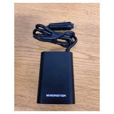 Monster 150Watt Power Inverter with Dual Port USB 20W USB-C, QC 3.0 USB-A: Car-Powered DC Inverter, 6ft Cord, Red/Black