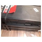 Hyper Tough Black Plastic 4-Tier Shelving Unit, 280 lb Capacity, 56.2x30x13.8 Inches (One Tier has Damage)