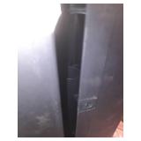 Hyper Tough Black Plastic 4-Tier Shelving Unit, 280 lb Capacity, 56.2x30x13.8 Inches (One Tier has Damage)