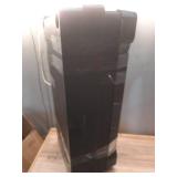 4-Tier Black Plastic Storage Shelf Unit (One Tier has Damage)