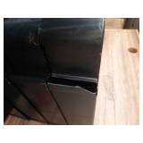 4-Tier Black Plastic Storage Shelf Unit (One Tier has Damage)