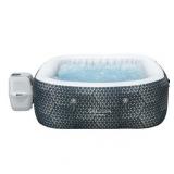 SaluSpa Monterey AirJet Outdoor Inflatable Square Hot Tub 4-6 Person with Pump #P08411 - Retail: $299