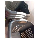 Pack of 5 ,Home Logic 2 Bushel Plastic Lamper Laundry Basket  Black  Adults and Tweens