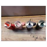 Pack of 4 ,YAYA My First Travel Tumbler for Toddlers 3+ with Reusable Straw and Spill-Safe Lid, 12oz, Snowflakes - Pink, Red, Green,