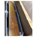 Platform Queen Bed Frame with Rustic Headboard and Footboard, Strong Steel Slat Support, No Box Spring Needed, Noise Free, Easy Assembly (Brown/Industrial Platform Queen Bed Frame) - Retail: $115