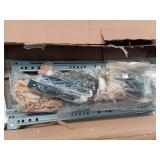 Xukmct Wood Rectangle 6 Drawer Dresser Cabinet for Home, Bedroom, Blue (See Pics) - Retail: $489