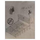 Bed frame- Queen  - Retail: $120