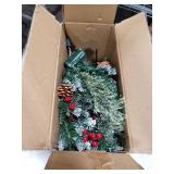 2 Pack Pre-lit Christmas Tree, Battery Operated with Timer, Multi-Color & Warm White Changing LED Lights, 27 inch Artificial Christmas Tree for Outdoor Porch, Urn Filler, Home Xmas Decorations