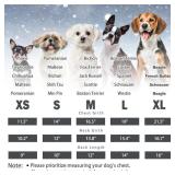 SCENEREAL Winter Dog Vest Coat with Harness Built In, Warm Puppy Jacket for Small Medium Dogs, Cold Weather Coat with Zipper, Fleece Puffer Vest Windproof Snow Clothes