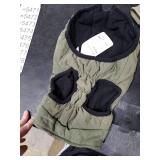 SCENEREAL Winter Dog Vest Coat with Harness Built In, Warm Puppy Jacket for Small Medium Dogs, Cold Weather Coat with Zipper, Fleece Puffer Vest Windproof Snow Clothes