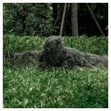 DoCred Ghillie Suit, 3D Camouflage Hunting Apparel 5 in 1 Ghillie Suit Including Jacket, Pants, Hood, Carry Bag, Camo Hunting Clothes M/L