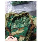 DoCred Ghillie Suit, 3D Camouflage Hunting Apparel 5 in 1 Ghillie Suit Including Jacket, Pants, Hood, Carry Bag, Camo Hunting Clothes M/L