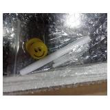 LotFancy 15x12 Magnetic Chalk Board Sign, Small Wood Framed Tabletop Black Easel Chalkboard, Foldable Standing Ledge,1 White Chalk Pen 2 Magnets and Wall Hanging Kits Included, Whitewash