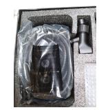 18/8 Stainless Steel Handheld Shower Head, KES High Pressure Rain Shower & Built-in Power Wash with Patented Auto-Reset Design, 70 Long Hose & Adjustable Brass Joint Holder, Matte Black DP300F18-BK