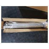 AmazerBath Nickel Spring Tension Shower Curtain Rod 31-75 Inches, 1 Inch Diameter Heavy Duty Tension Rod Rust Proof Bathroom Curtain Rod, Adjustable No Drill Easy Segmented Installation