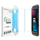 amFilm Auto-Alignment OneTouch for Nintendo Switch 2 Screen Protector [7.9