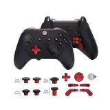 13 in 1 Metal Thumbsticks for Xbox One Elite Series 2, Elite Series 2 Controller Accessory Parts, Gaming Accessory Replacement, Metal Mod 6 Swap Joystick, 4 Paddles, 2 D-Pads, 1 Tool (Plating Red)