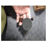 Real Wood Stand for Echo Spot (2024 Released) Smart Alarm Clock, Tripod Mount Accessories Protect Alexa for Better Sound, Secure Stable Wooden Holder for Speaker (Walnut)