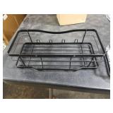 Black Metal Wall Mount Storage Rack