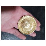 Chalyna 24 Pieces Mini Straw Hats for Puerto Rico Christmas Crafts 2.1 Inch Mini Sombrero Tiny Dollhouse Miniature Straw Hats for Dolls Small Cowboy DIY Decorations Jewelry Accessories(24 Pieces)