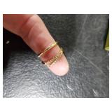 SMORI 14K Gold Plated Stackable Rings for Women Non Tarnish Dainty Cubic Zirconia Wedding Bands Ring Set Trendy Statement Thin Ring Stack Engagement Promise Thumb Stacking Rings Size 6