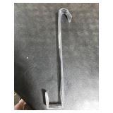 Sattiyrch 15 Wreath Hanger for Front Door,Sturdy Steel Wreath Door Hanger,Over The Door Hanger Hook (Black,1)