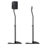 Mounting Dream Speaker Stands Pair, Max 39 Height Adjustable, Heavy Duty Base, 11 lbs Capacity Each, Set of 2 Universal Floor Stands