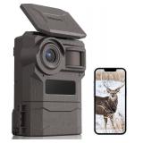 WingHome Upgraded 4G Cellular Trail Camera with UHD Quality Video, 0.2s Trigger, 32GB in-Built & SIM Card, IP66 Waterproof, No Glow Night Vision, for Hunting, Deer Camera (1)