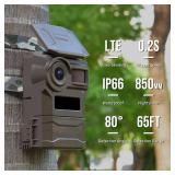 WingHome Upgraded 4G Cellular Trail Camera with UHD Quality Video, 0.2s Trigger, 32GB in-Built & SIM Card, IP66 Waterproof, No Glow Night Vision, for Hunting, Deer Camera (1)