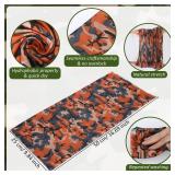 Tarpop 30 Pcs Neck Gaiters Scarf Elastic Wrap Headband Sweat Absorbing Bandana for Women Men Sports Yoga Running (Camouflage Style)