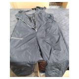 Haloumoning Kids Snow Bibs Girls Ski Pants Waterproof Insulated Snowboard Overalls Snowsuit 5-14 Years Black