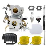 Carbhub Carburetor Kit Fit for Poulan Pro P3314 P3416 P3816 P4018 PP3416 PP3516 P4018 PP4218 SM4218AV SM4218AVX SM4518AVX Replace 358.35083 358.35099 358.35161 358.351701 358.351901 Chainsaw MISSING P